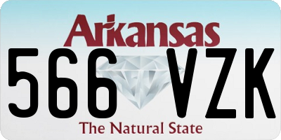 AR license plate 566VZK