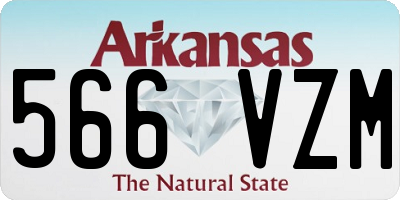 AR license plate 566VZM
