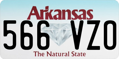 AR license plate 566VZO
