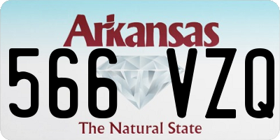 AR license plate 566VZQ