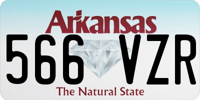 AR license plate 566VZR