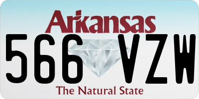 AR license plate 566VZW