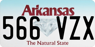 AR license plate 566VZX