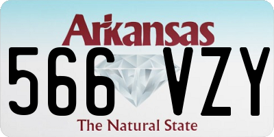 AR license plate 566VZY