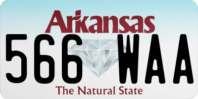 AR license plate 566WAA