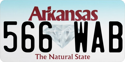 AR license plate 566WAB