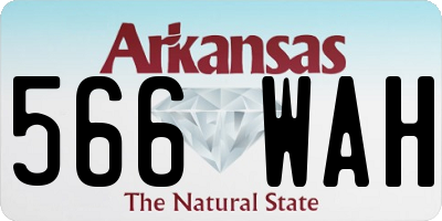 AR license plate 566WAH