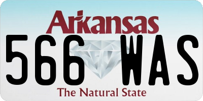 AR license plate 566WAS