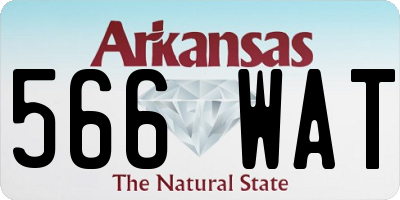 AR license plate 566WAT