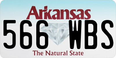 AR license plate 566WBS