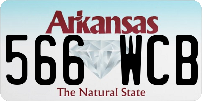AR license plate 566WCB