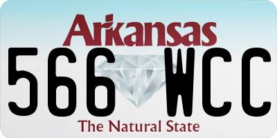 AR license plate 566WCC