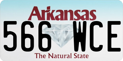 AR license plate 566WCE