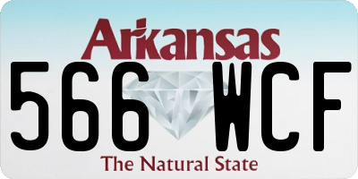 AR license plate 566WCF
