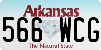 AR license plate 566WCG