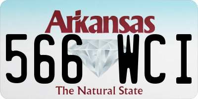 AR license plate 566WCI