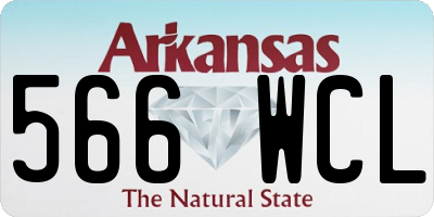 AR license plate 566WCL