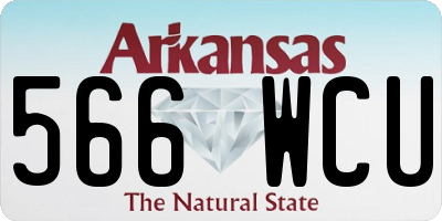 AR license plate 566WCU