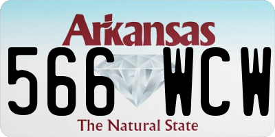 AR license plate 566WCW