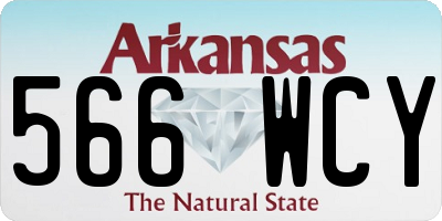 AR license plate 566WCY