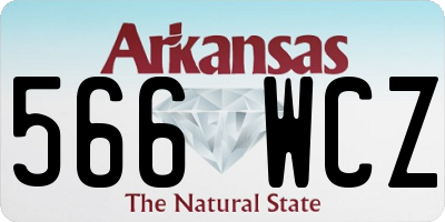 AR license plate 566WCZ
