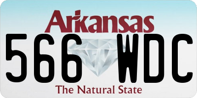 AR license plate 566WDC