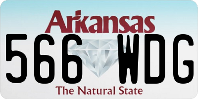 AR license plate 566WDG