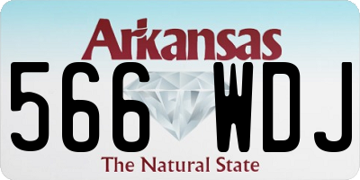 AR license plate 566WDJ