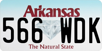 AR license plate 566WDK