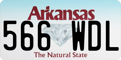 AR license plate 566WDL