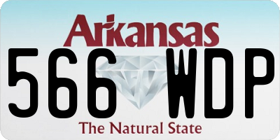 AR license plate 566WDP