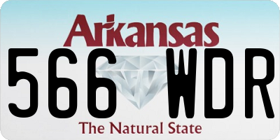 AR license plate 566WDR