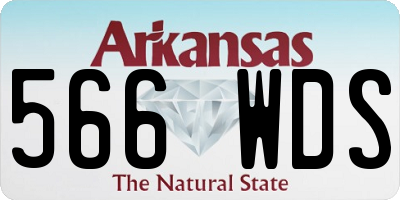 AR license plate 566WDS