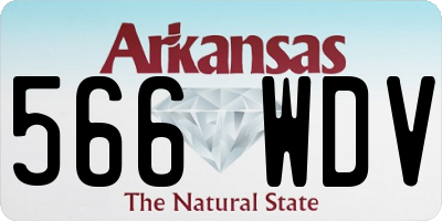 AR license plate 566WDV