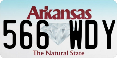 AR license plate 566WDY