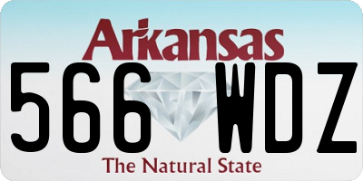 AR license plate 566WDZ