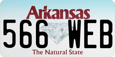 AR license plate 566WEB