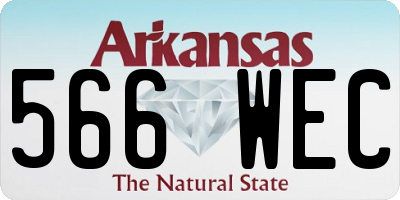 AR license plate 566WEC