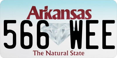AR license plate 566WEE