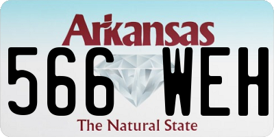 AR license plate 566WEH