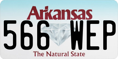 AR license plate 566WEP