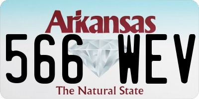 AR license plate 566WEV
