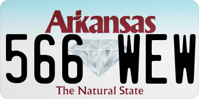 AR license plate 566WEW