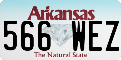 AR license plate 566WEZ