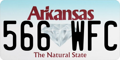 AR license plate 566WFC