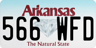AR license plate 566WFD