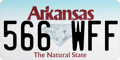 AR license plate 566WFF
