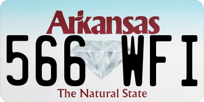 AR license plate 566WFI