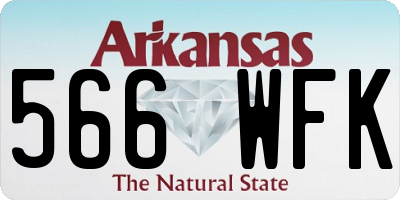 AR license plate 566WFK