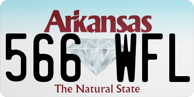 AR license plate 566WFL